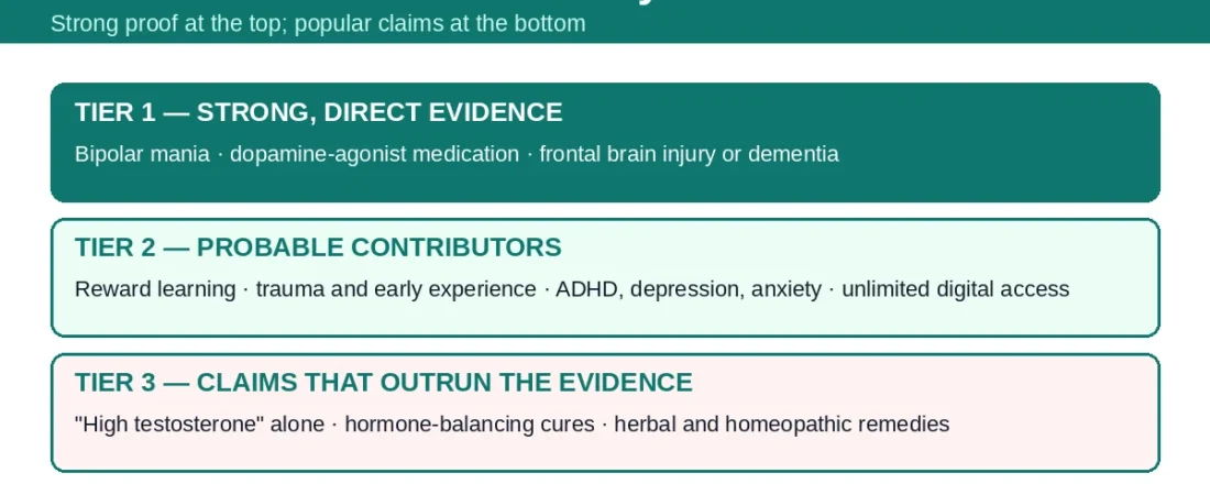 What Causes Hypersexuality? Causes Ranked by Evidence — Brain, Trauma, Medication, Mood